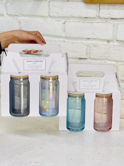 پک2تایی لیوان نی دار دنی هوم(5799)