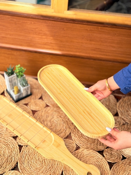 تخته سرو بامبو بیضی(7263)