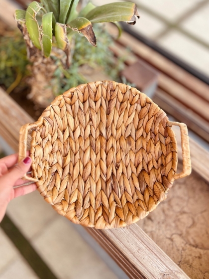 سبد حصیری گرد کوچک(5716)