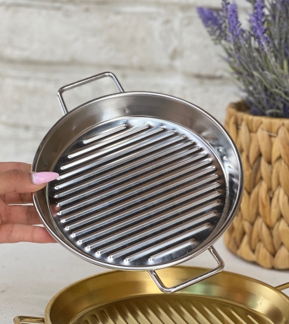 سینی گریل استیل سایز متوسط(5609)