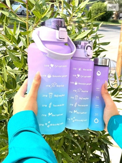 قمقمه سه قلو رنگ مات(5412)