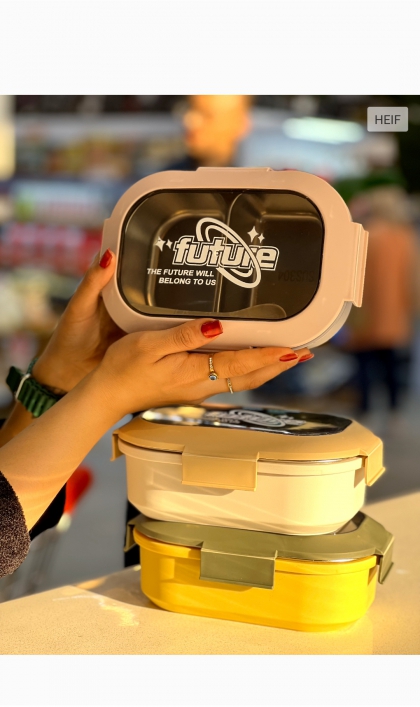 ظرف غذای استیل2قسمتی (5338)