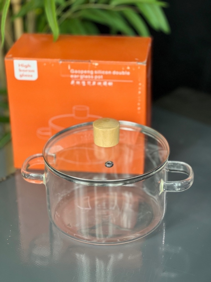 قابلمه پیرکس درب بامبو(7375)