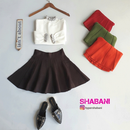 دامن نیم کلوش baran