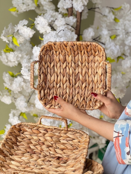 سینی حصیری سایز کوچک(7216)