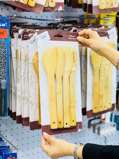 ست کفگیر بامبو  چهارتایی (5469)