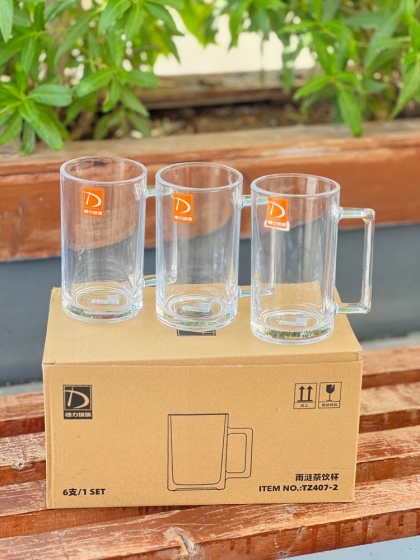 پک ۶ عددی لیوان دسته مربعی (5857)